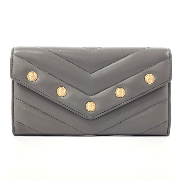 CHANEL Long Wallet Leather Grey - Picture 1 of 11